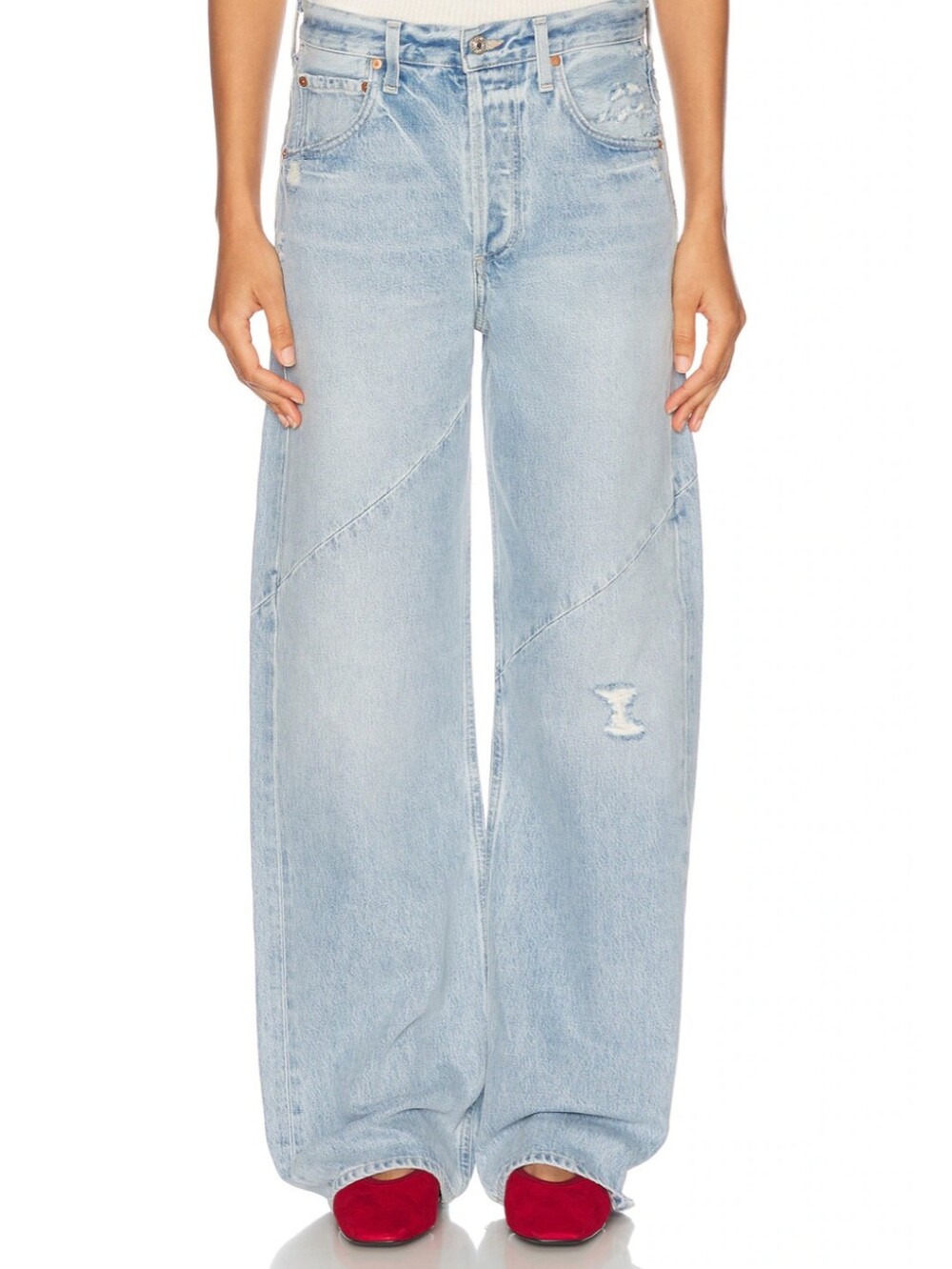 Citizens Of Humanity Ayla Baggy Jeans Halstatt Wash Size 25